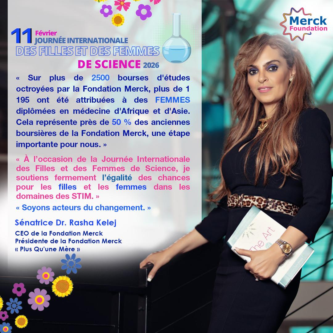 Message from Senator, Dr. Rasha Kelej, CEO of Merck Foundation on International Day of Women and Girls in Science 2026