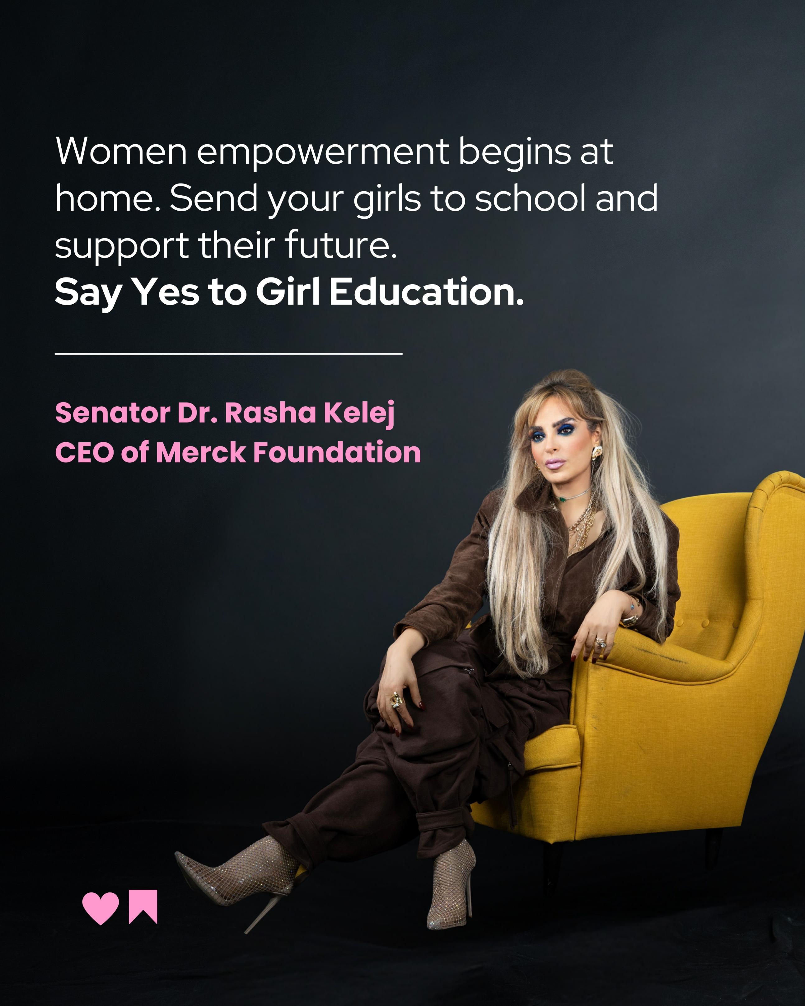 Dr. Rasha Kelej, CEO of Merck Foundation
