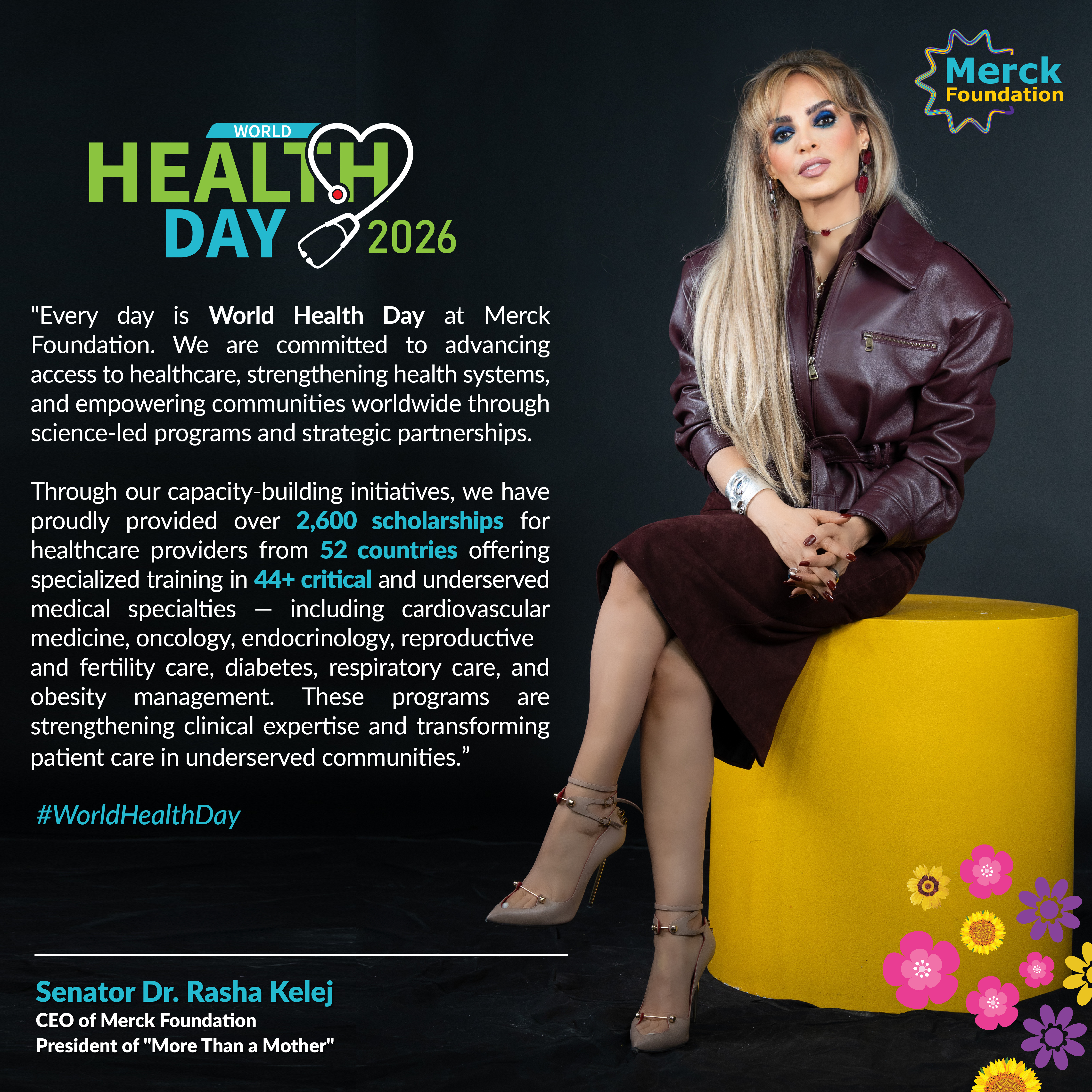 Merck Foundation Marks ‘World Health Day’ 2026 – Transforming Patient Care in Africa and Beyond through 2600+ Scholarships for Healthcare Providers From 52 Countries