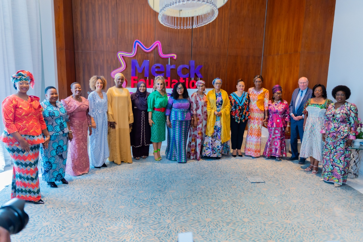 Merck Foundation Chairman, CEO, along with the First Ladies of Angola, Cabo Verde, Central African Republic, Gabonese Republic, The Gambia, Ghana, Kenya, Liberia, Maldives, Mozambique, Nigeria, São Tomé and Príncipe, Senegal and Zimbabwe during 7th Editio