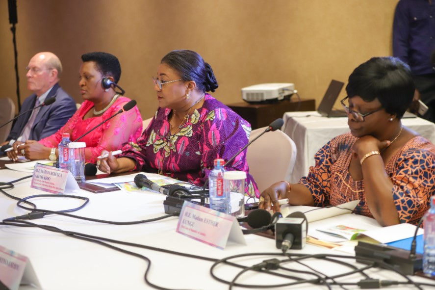 First Lady of Ghana with other African First Ladies during the Merck Foundation First Ladies Initiative Summit at the Merck Africa Asia Luminary 2019