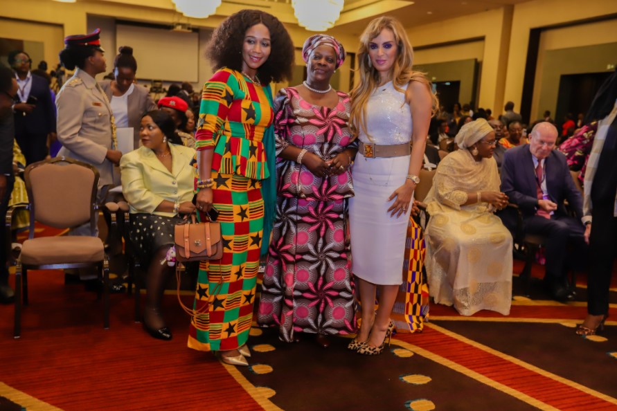 Dr. Rasha Kelej with First Lady of Zambia during the Merck Africa Asia Luminary 2019
