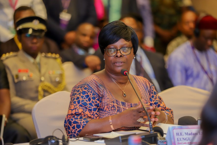 H.E. Madam Esther Lungu with other African First Ladies during the Merck Foundation First Ladies Initiative Summit at the Merck Africa Asia Luminary 2019