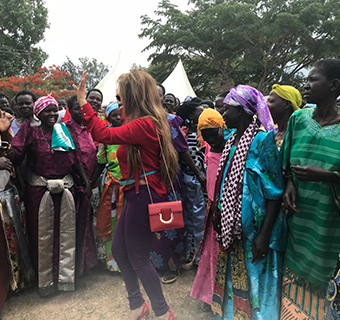 Dr. Rasha Kelej, CEO Merck Foundation and President of Merck More Than a Mother visits Ugandan Childless women with Hon. Sarah Opendi, Minister of State of Health Uganda to continue their support for the Heroines of ?Merck More Than a Mother