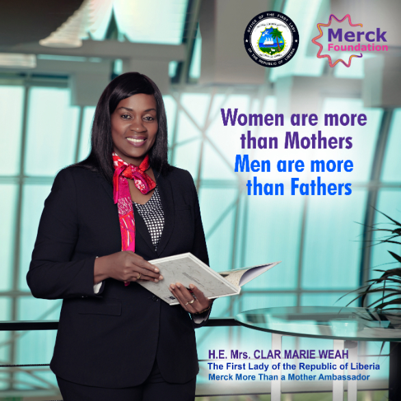 H.E. Mrs. CLAR MARIE WEAH, The Former First Lady of Republic of Liberia and Ambassador of Merck Foundation More Than a Mother