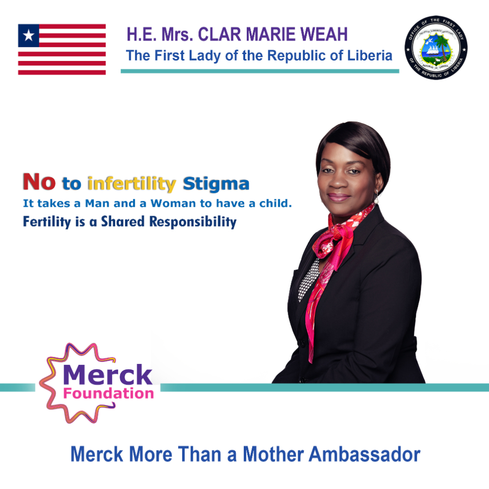 H.E. Mrs. CLAR MARIE WEAH, The Former First Lady of Republic of Liberia and Ambassador of Merck Foundation More Than a Mother