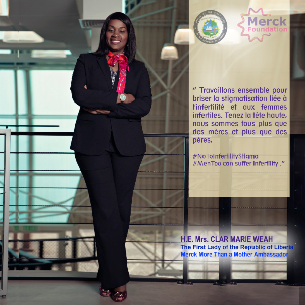 H.E. Mrs. CLAR MARIE WEAH, The Former First Lady of Republic of Liberia and Ambassador of Merck Foundation More Than a Mother