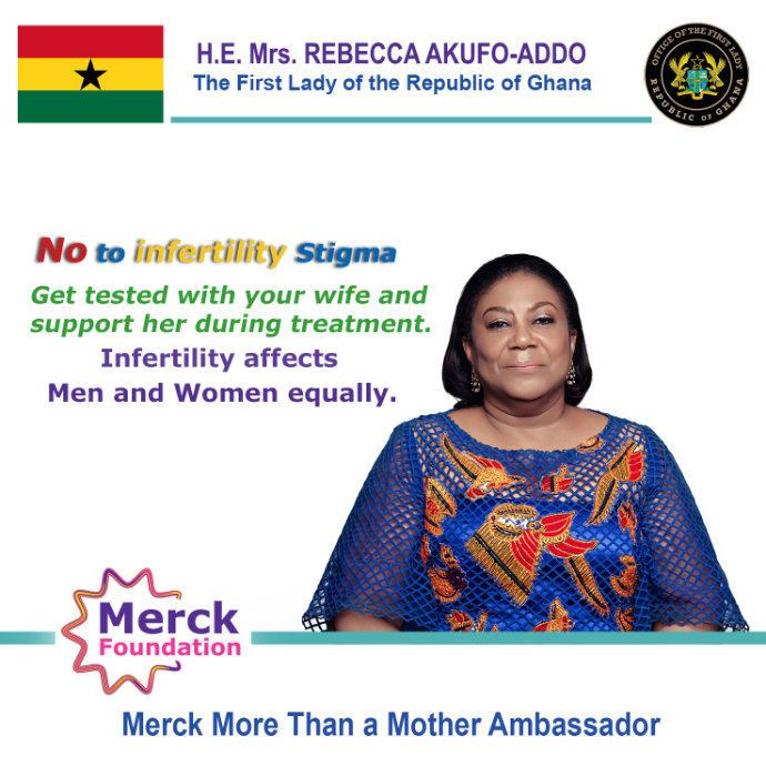 H.E. Mrs. REBECCA AKUFO-ADDO, The First Lady of Republic of Ghana and Ambassador of Merck More Than a Mother