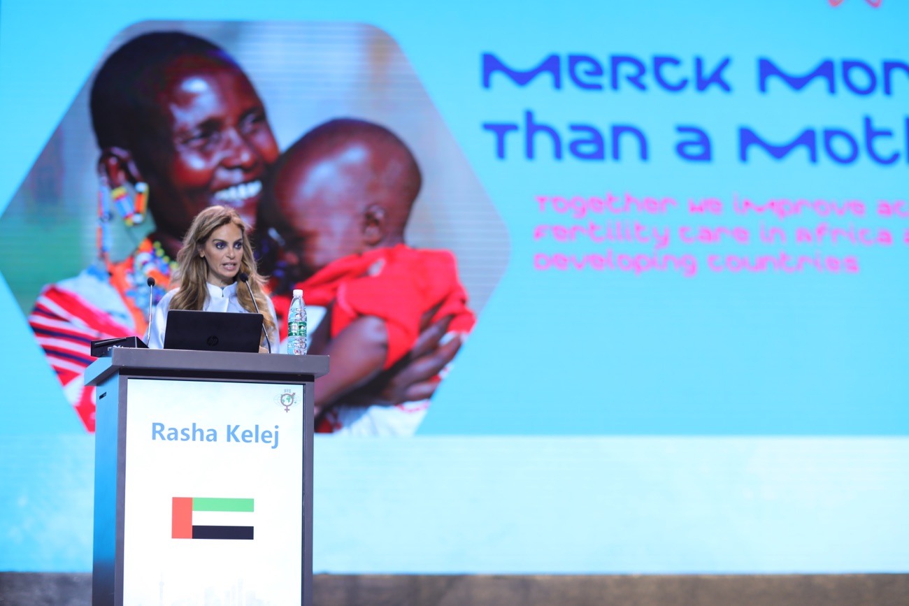 Dr. Rasha Kelej, CEO Merck Foundation & President of Merck More than a Mother speech at the World Congress Of IFFS 2019 in Shanghai China(1)