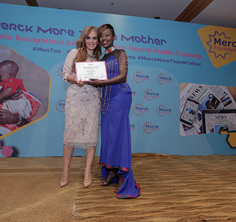 Dr Rasha Kelej, CEO Merck Foundation and President of Merck More Than a Mother during ?Merck More Than a Mother? Media Recognition Awards 2017 ceremony