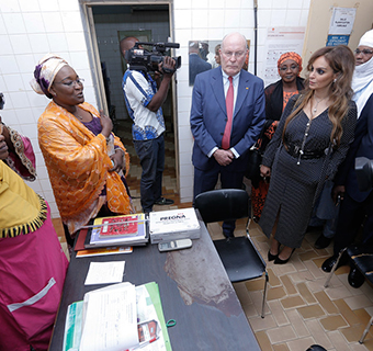 Dr Rasha Kelej CEO of Merck Foundation during launch of Merck Foundation in Niger