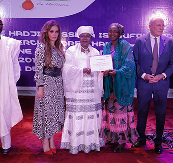 Dr Rasha Kelej CEO of Merck Foundation during launch of Merck Foundation in Niger