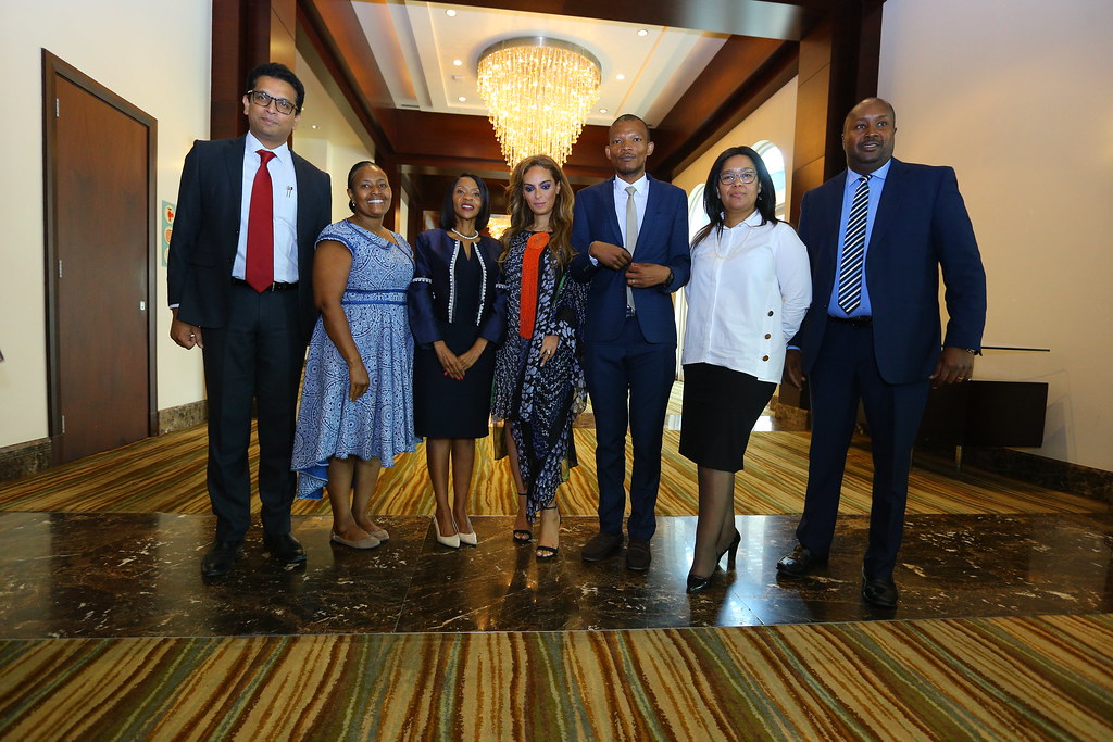 Dr. Rasha Kelej, CEO of Merck Foundation & President of Merck More Than a Mother with FL of Mozambique during MFFLI summit 2019