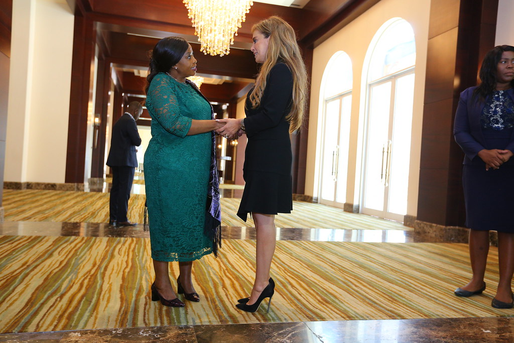 Dr Rasha Kelej meeting with First Lady Of Zimbabwe