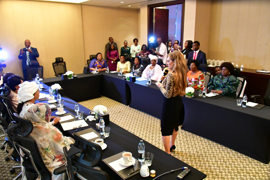 Dr. Rasha Kelej, CEO of Merck Foundation & President of Merck More Than a Mother with First Ladies of Africa