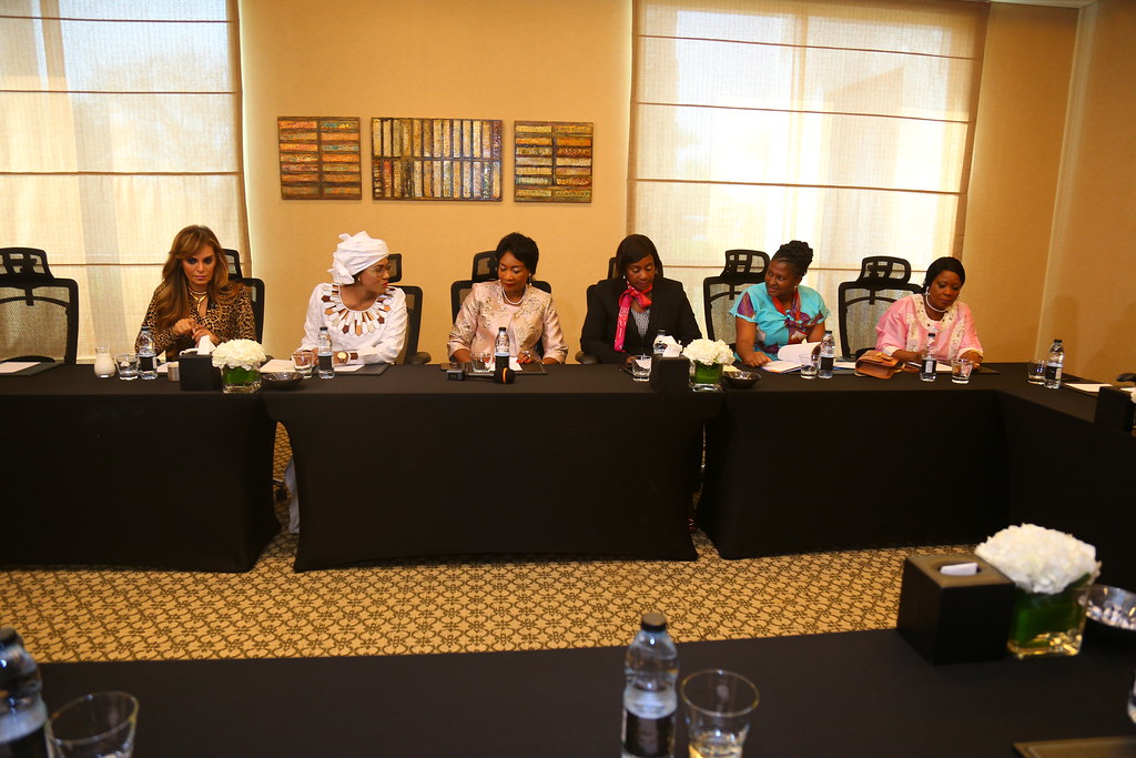 Dr. Rasha Kelej, CEO of Merck Foundation & President of Merck More Than a Mother with First Ladies of Africa
