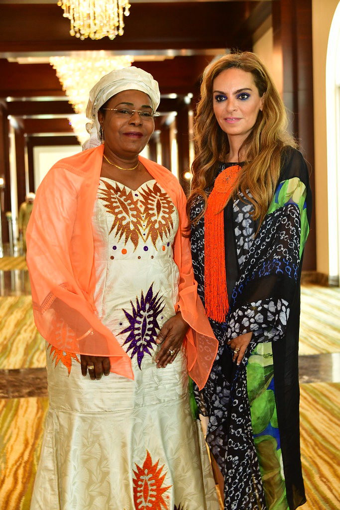 Dr Rasha Kelej CEO Of Merck Foundation Meeting with the Fist Lady of Niger H.E. MADAM AÏSSATA ISSOUFOU MAHAMADOU