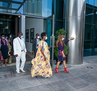 Dr. Rasha Kelej, CEO of Merck Foundation & President, Merck More Than a Mother during her meeting with H.E. Madam ANGELINE NDAYISHIMIYE, The First Lady of Burundi and Ambassador of Merck More Than a Mother.