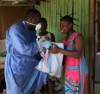 Relief items being distributed to those affected by Coronavirus lock-down by Merck Foundation together with First Lady of Ghana and her Foundation
