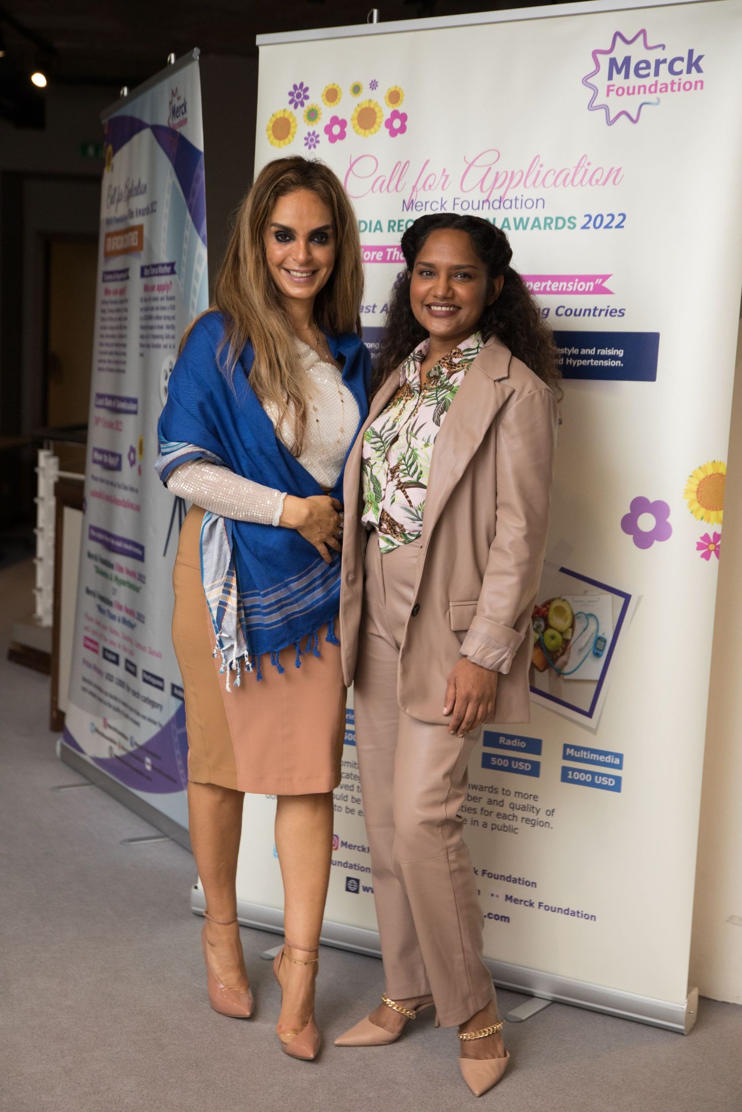 Senator, Dr. Rasha Kelej, CEO of Merck Foundation, during Merck Foundation Health Media Training Session in Mauritius.