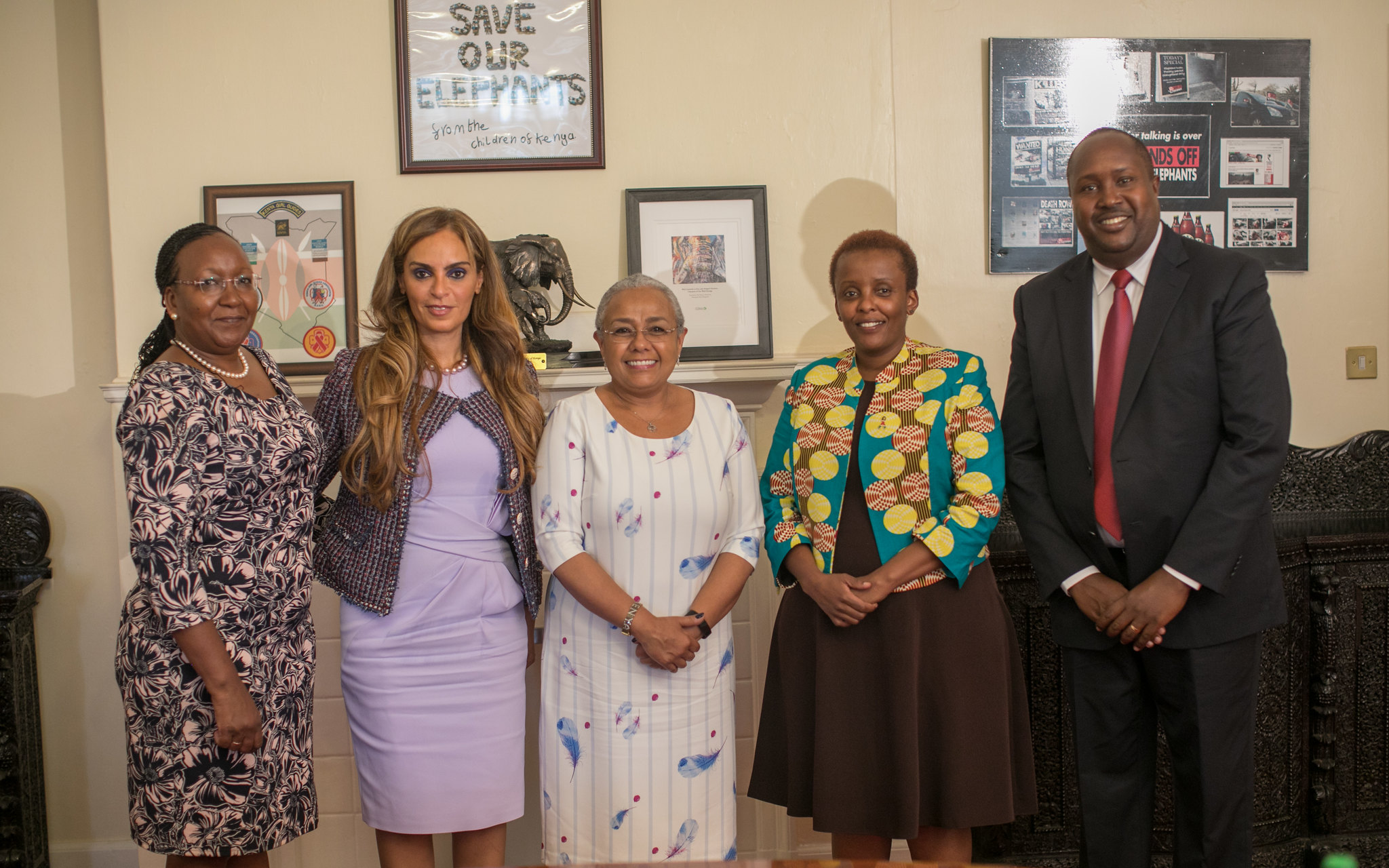 Dr. Rasha Kelej, CEO of Merck Foundation and President, Merck More Than a Mother during the meeting with The First Lady of Kenya, H.E. MADAM MARGARET KENYATTA at the State House, Nairobi, Kenya(2)
