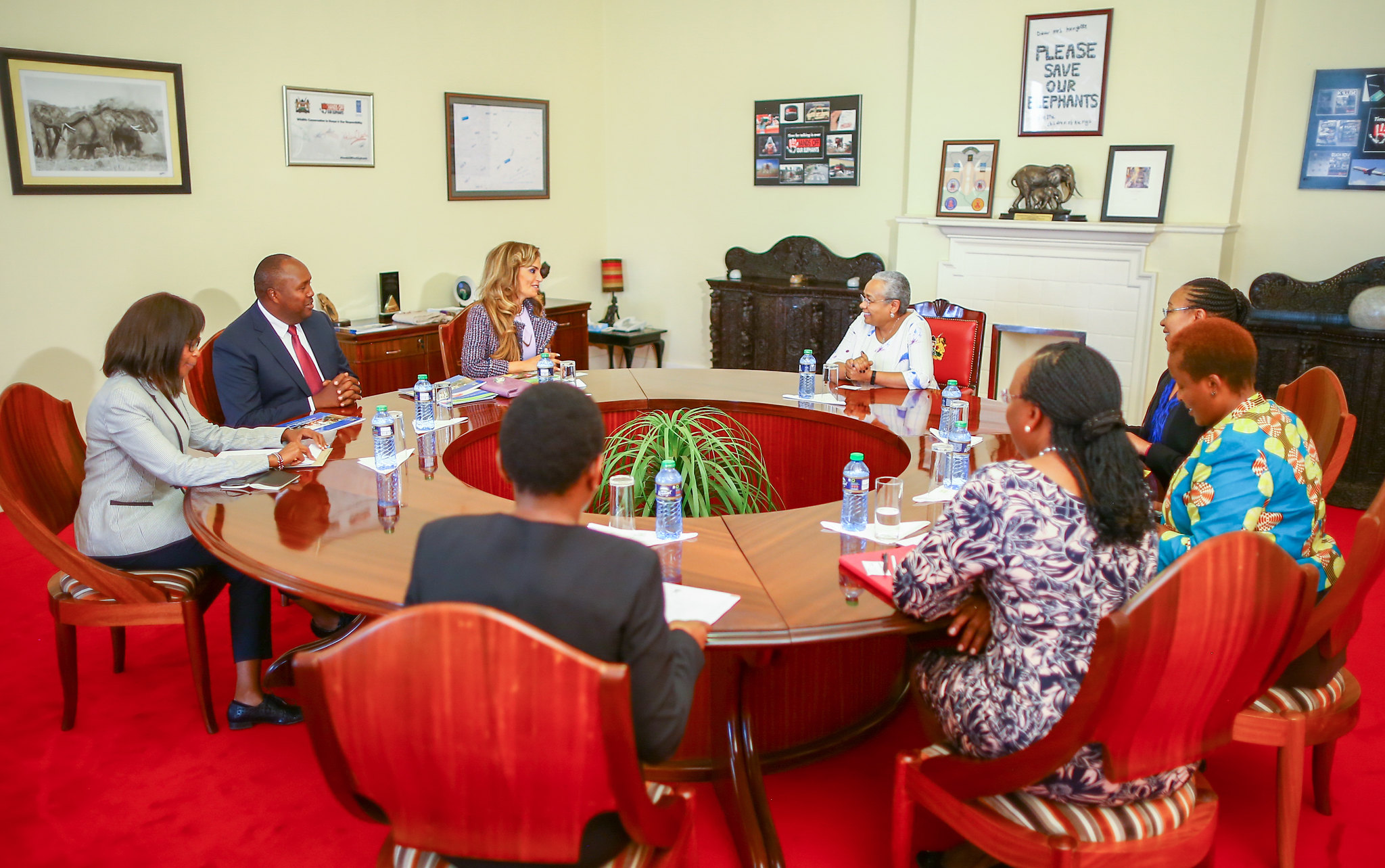 Dr. Rasha Kelej, CEO of Merck Foundation and President, Merck More Than a Mother with The First Lady of Kenya, H.E. MADAM MARGARET KENYATTA(2)