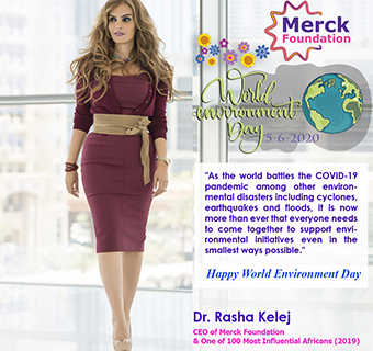 Message from Dr. Rasha Kelej, CEO of Merck Foundation on World Environment Day 2020