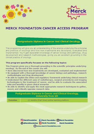 Postgraduate Diploma in Cancer and Clinical Oncology | MF Cancer Access Program