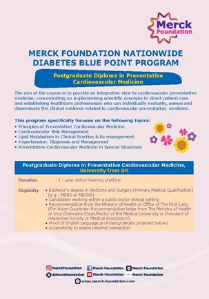 Postgraduate Diploma In Preventative Cardiovascular Medicine | MF Nationwide Diabetes & Hypertension Blue Points Program