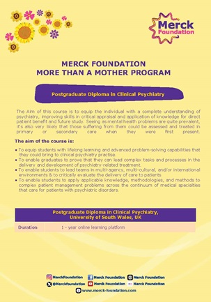 Postgraduate Diploma in Clinical Psychiatry | MF More Than a Mother Program
