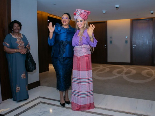 Senator Dr. Rasha Kelej appoints The First Lady of Mozambique as the Ambassador of Merck Foundation More Than a Mother during the Merck Foundation First Ladies Initiative Summit 2025