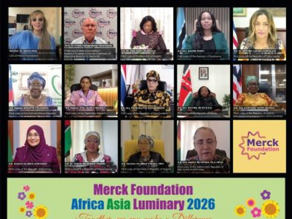 Merck Foundation Chairman & CEO, and 12 First Ladies of Africa and Asia inaugurate the 13th Merck Foundation Africa Asia Luminary 2026