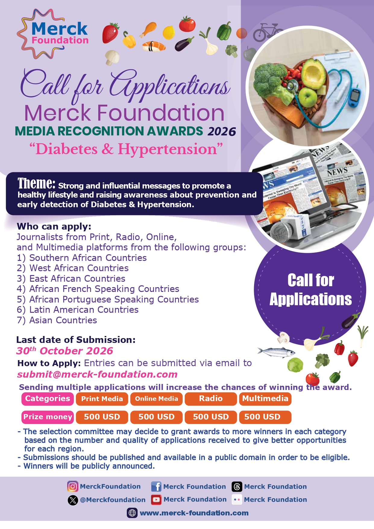 Merck Foundation Media Recognition Awards 2026 “Diabetes & Hypertension