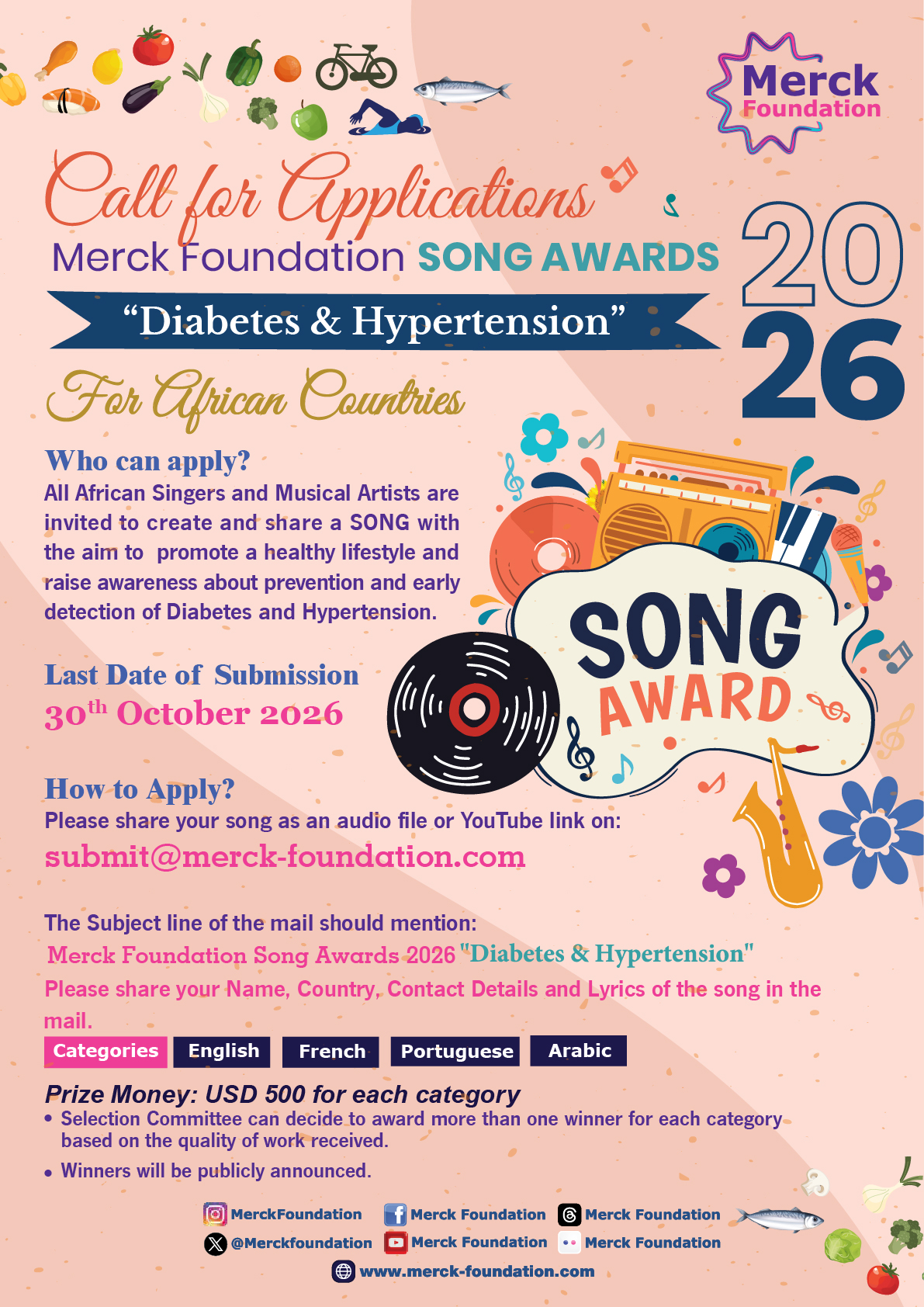 Merck Foundation Song Awards 2026 Diabetes & Hypertension