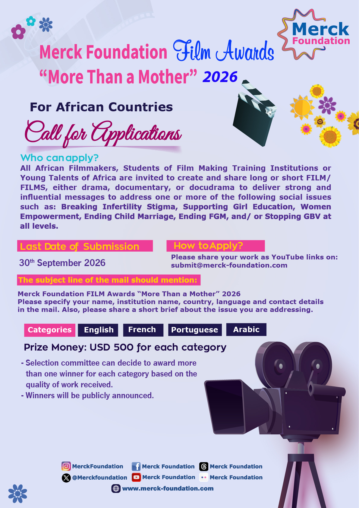 Merck Foundation FILM AWARDS 2026 “More Than a Mother”