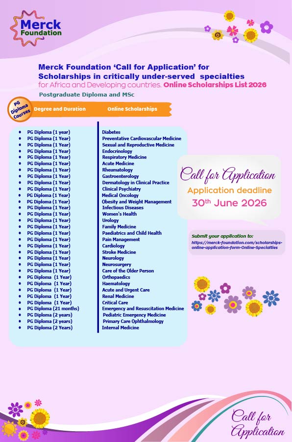 Call for Applications - Online Scholarships in critically underserved specialties 2026